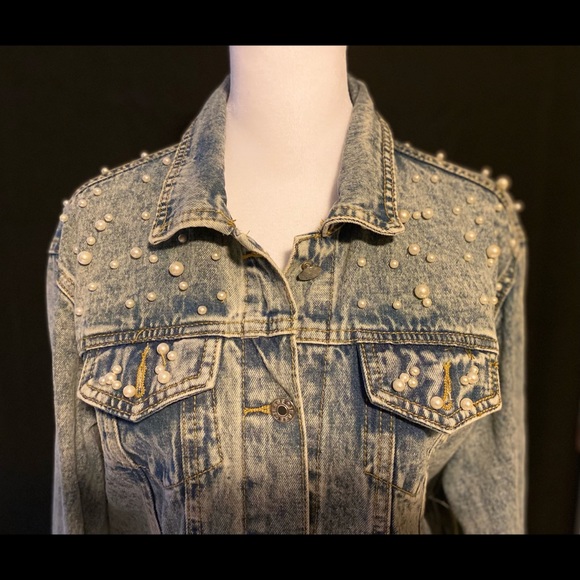 Yue Zhen Jackets & Blazers - Women's Pearl Denim Jacket